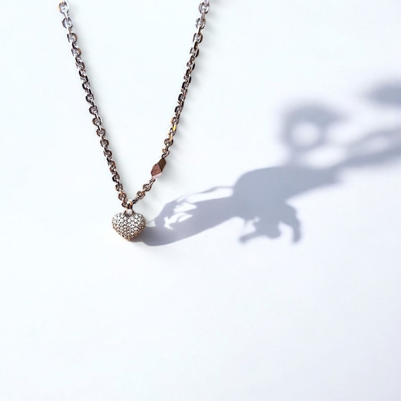 Vintage Christian Dior "Oui" Heart Charm Necklace - Picture 3 of 10